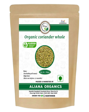 Organic coriander whole