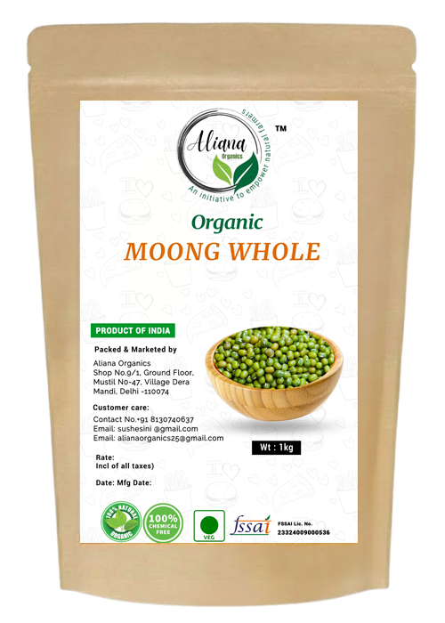 Organic Moong Whole (Sabut Moong)