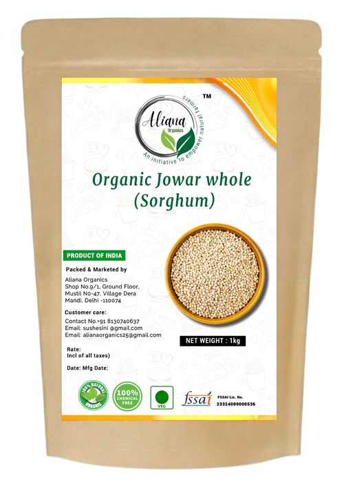 Organic Jowar Whole (Sorghum) 1kg